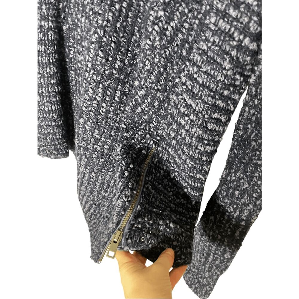Moth Anthropologie Women's XS Navy Wool Sweater Cozy Coastal Grandma Nomadic - Picture 3 of 6